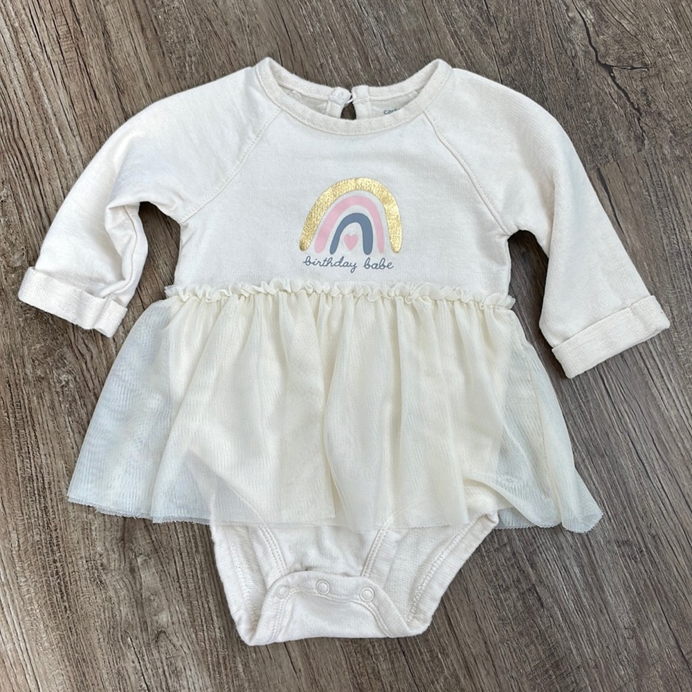 Carter’s Birthday Babe Onesie Size 12M